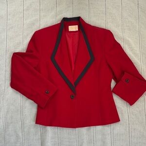 Pendleton Vintage Scarlet Blazer with Ebony Trim